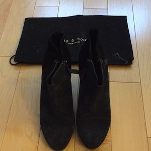 Rag and Bone Margot boot black and navy suede